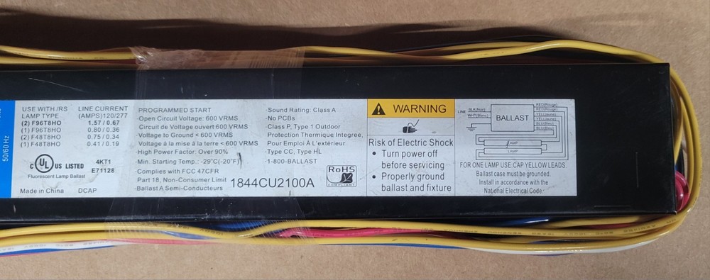 Universal Lighting Technologies B286PUNVHE-S Electronic Ballast