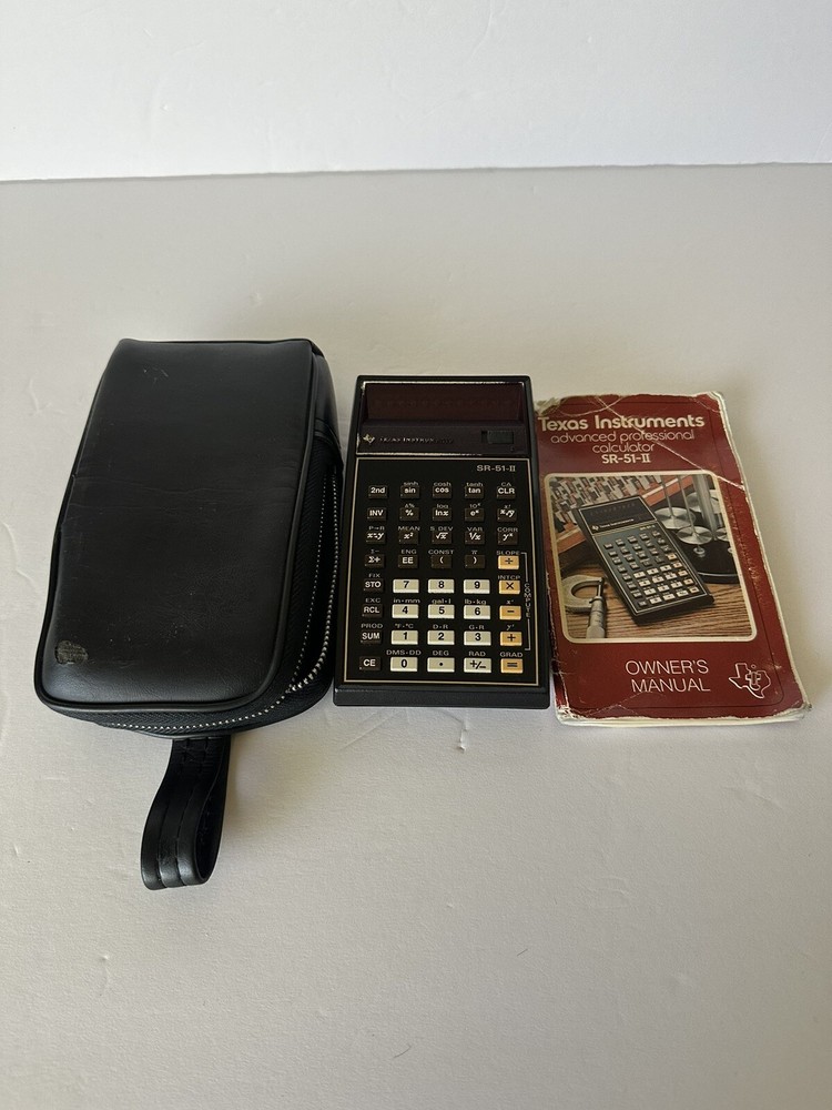 Electronic Calculator Texas Instruments SR-51-ll, Vintage, Battery Not Working