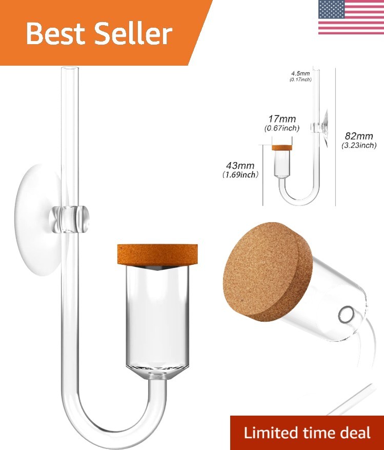 Compact M-17mm CO2 Diffuser - Micro-Porous Ceramic for Fine Bubble Distribution