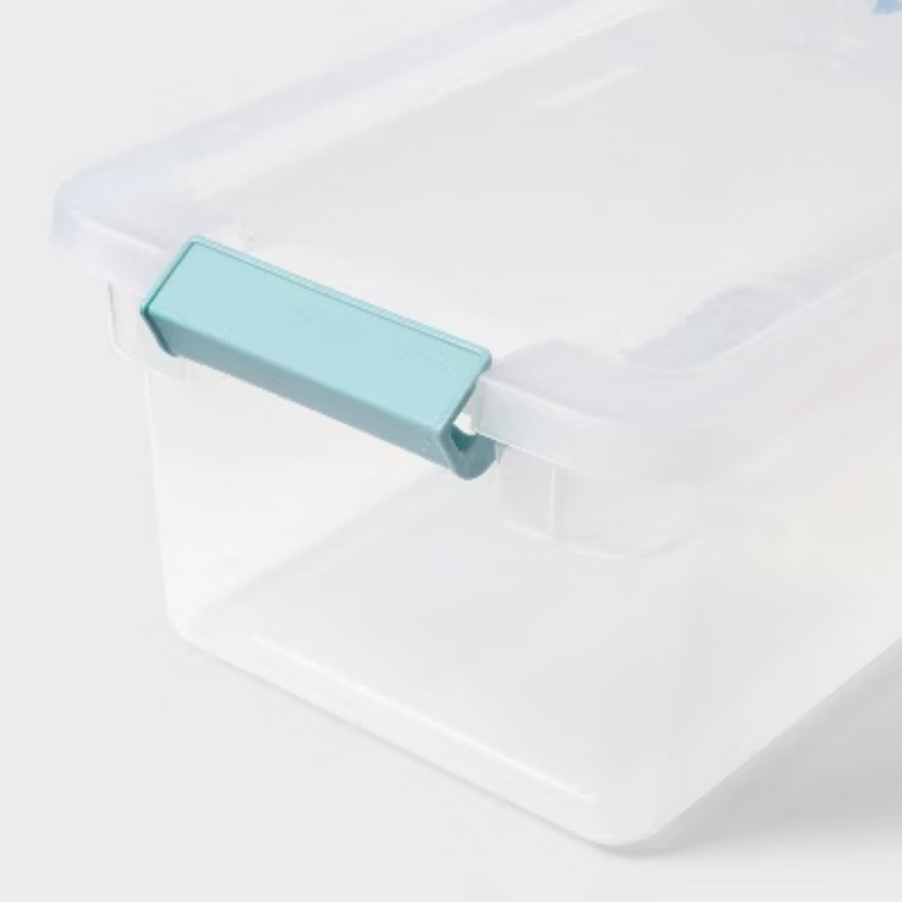 7qt Clear Storage Bin with Latches - Brightroom