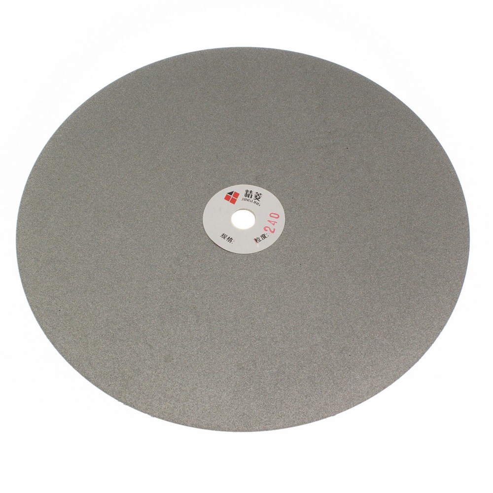 12" in 300mm Diamond Grinding Disc Grit 240 Coated Flat Lap Disk Lapidary Tools
