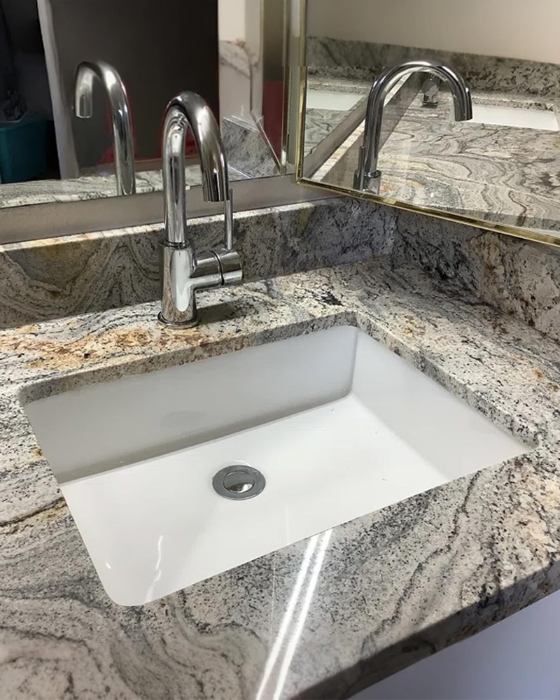 17-Inch Undermount Bathroom Sink, White Ceramic Rectangular Vanity Sink with ...