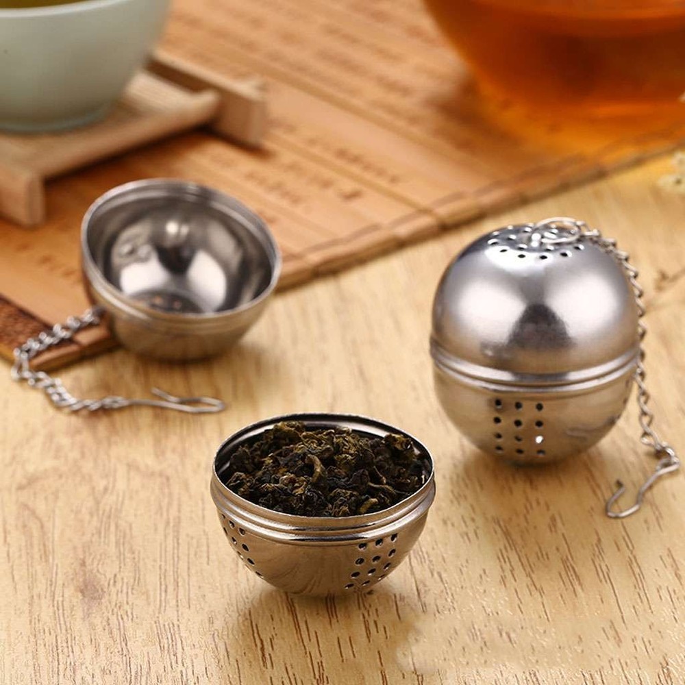 3 Pcs Tea Infuser Ball Mesh Loose Leaf Strainer Stainless Steel Secure Locking