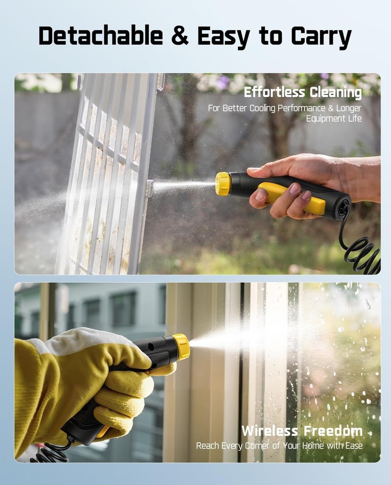 2600mAh Battery-Powered Pressure Washer - Efficient Cleaning Solution