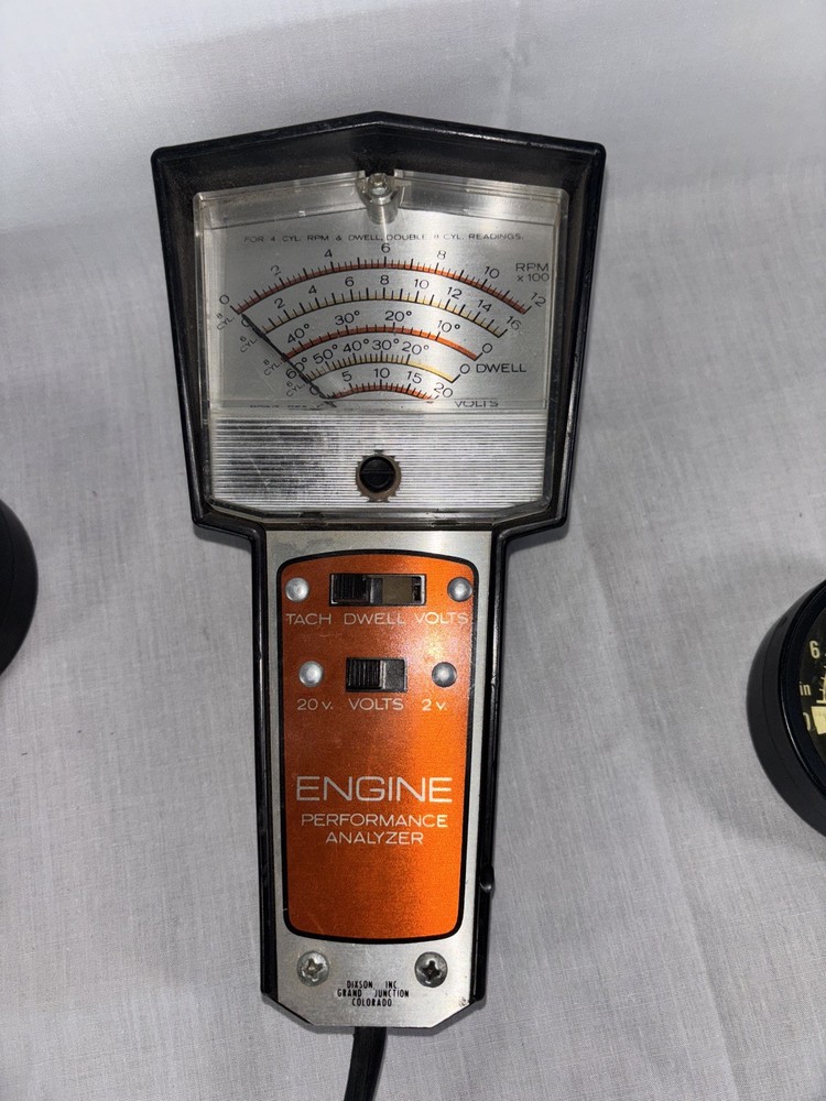 Vintage Dixon Inc Analog Engine Performance Analyzer - lot w/ 3 vintage tools