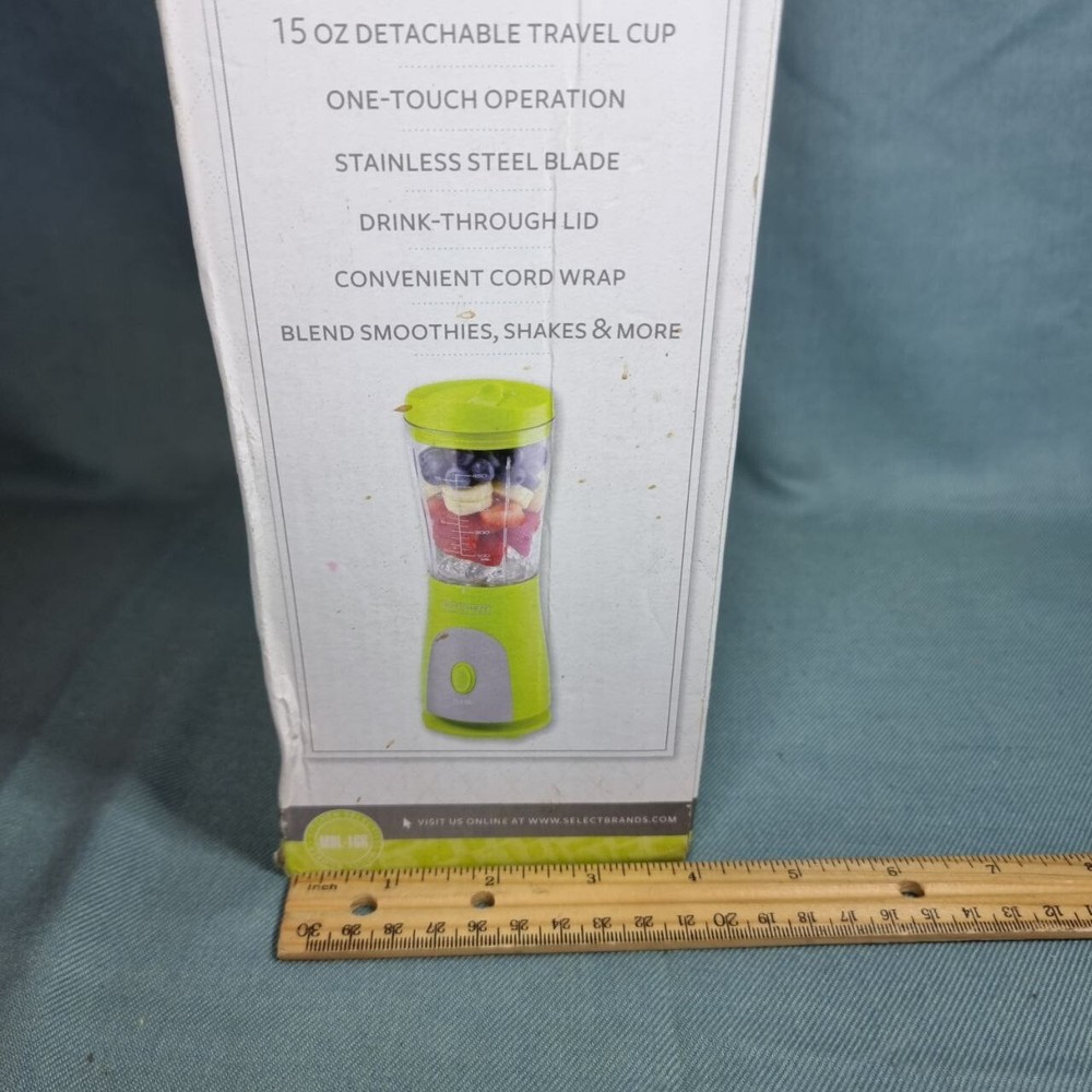 Kitchen Selectives Personal Blender, 15 Oz, Green