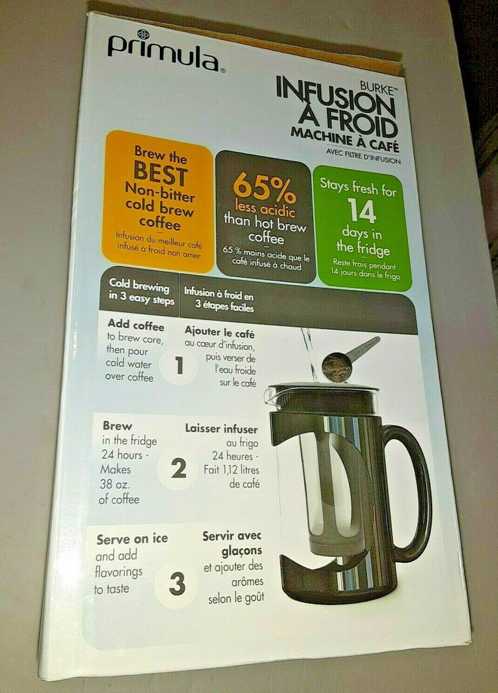 Primula PCBBK-5351 Pace Cold Brew Iced Coffee Maker 1.6 Quart - Black