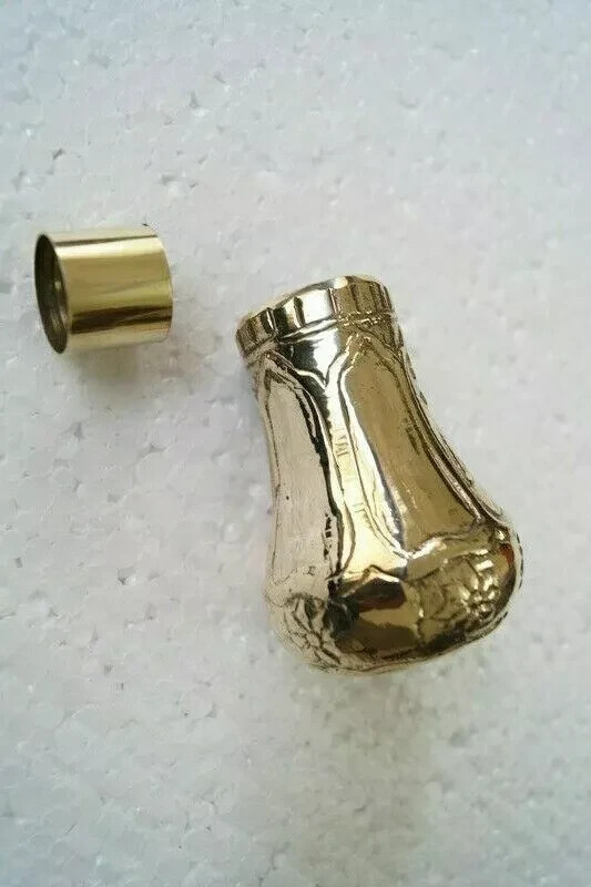 Brass Antique Victorian Solid Brass head Handle Only /Walking Cane Stick Gift
