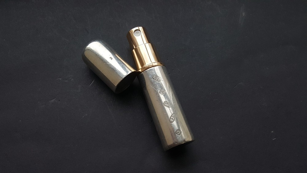 BIRMINGHAM HALLMARKED STERLING SILVER 925 PERFUME SCENT ATOMISER BOTTLE c2003