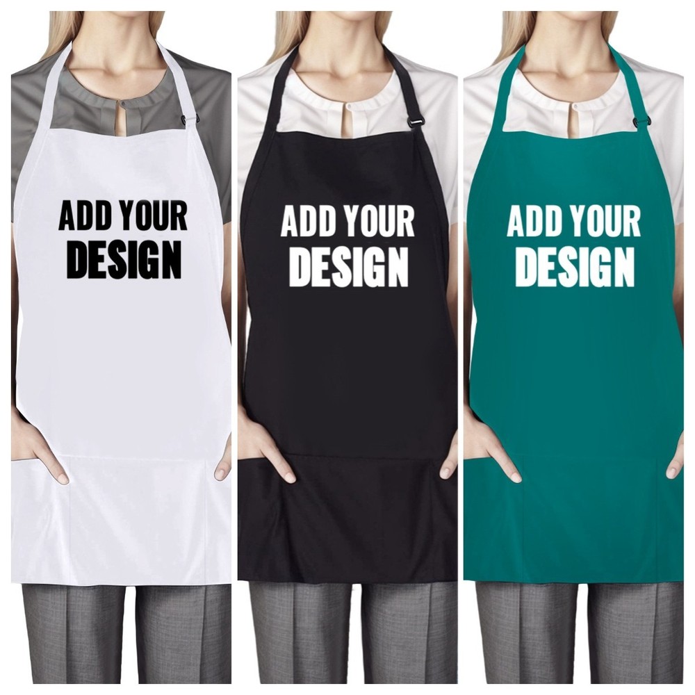 Custom Chef Apron for Kitchen Cooking PRINTED Personalized Waite Waitress Apron