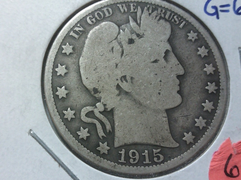 11915-P Barber Half Dollar