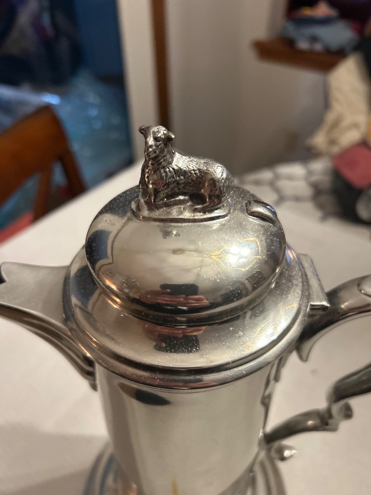 Antique Silver Plates Wine Flagan - used condition