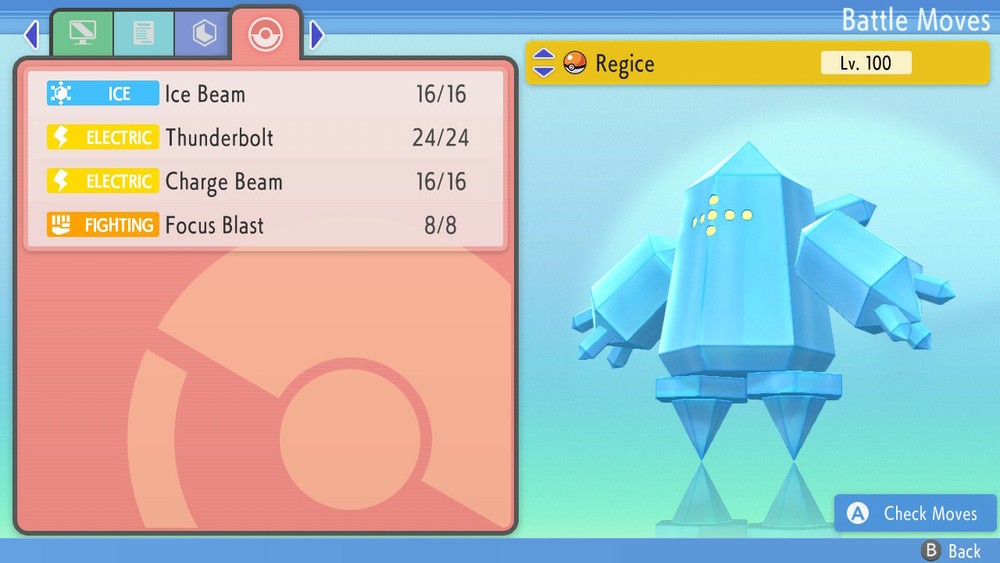 Shiny Regice 6IVs Pokemon BDSP