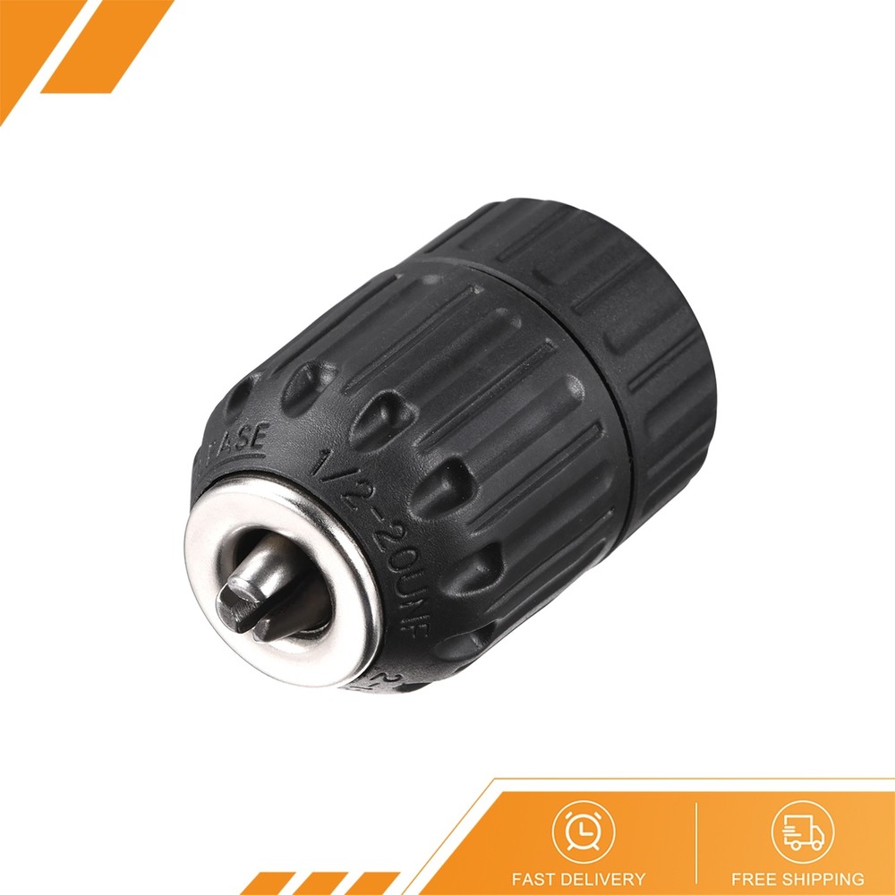 Drill Chuck 1/2" Keyless Drill Chuck Conversion Adapter Tools 2-13mm Drill Bits