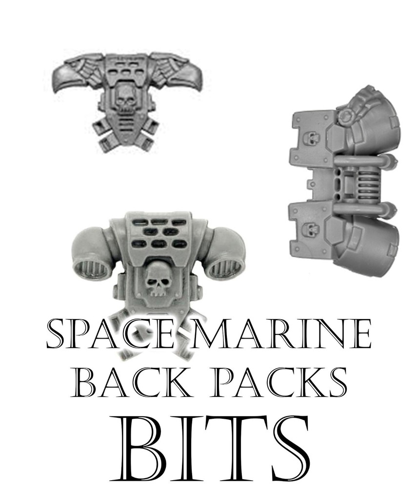 Warhammer 40k Space Marine Backpack Bits, Adeptus Astartes, Games Workshop