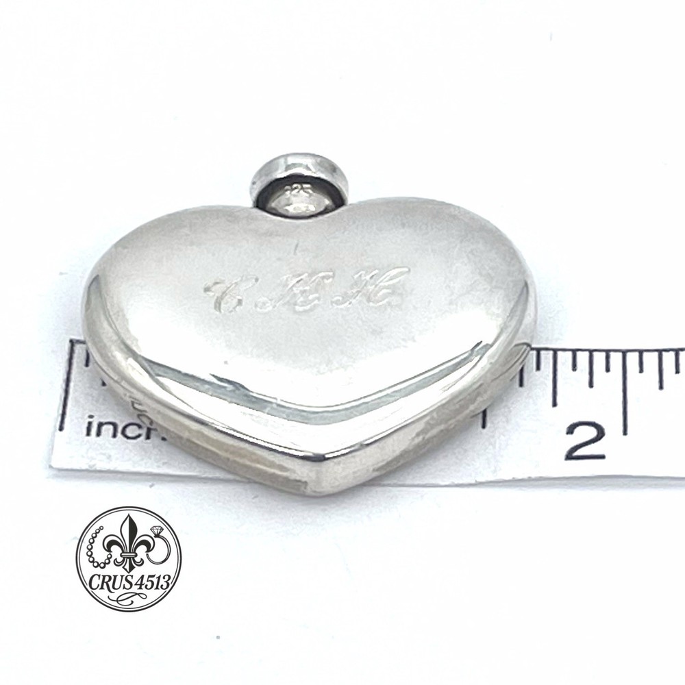 Tiffany & Co Sterling Silver Perfume Bottle Heart Shape