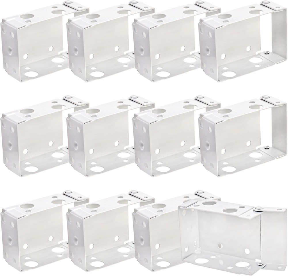 12 Pack 2.5 Inch Blind Brackets, Low Profile Box Mounting Bracket for Window ...