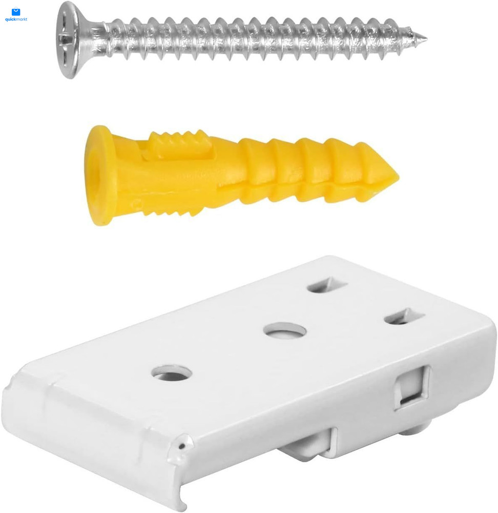 Ceiling Curtain Track Accessories (Ceiling Brackets White