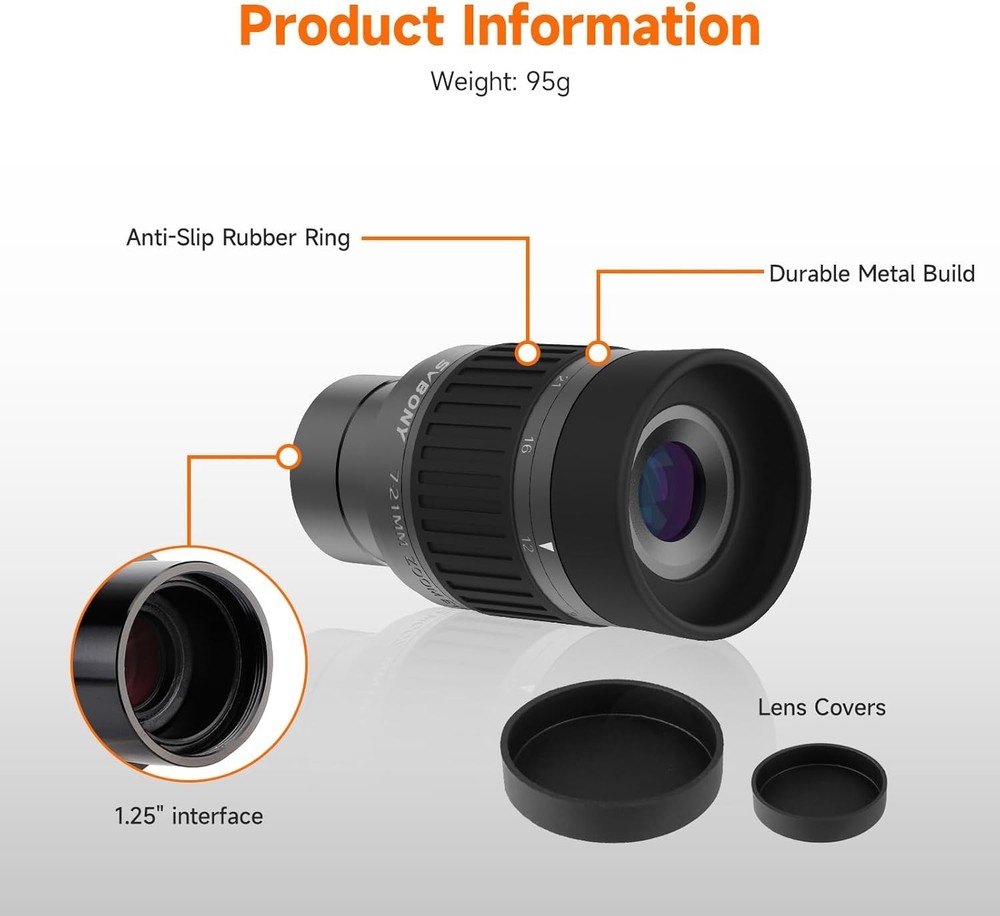 Zoom 7-21mm Telescope Eyepiece for Planetary Viewing