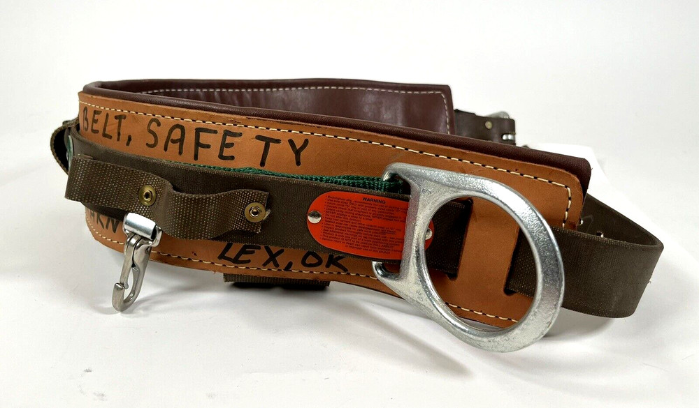 Buckingham Leather Pole Climbing Lineman Safety Belt Size 42