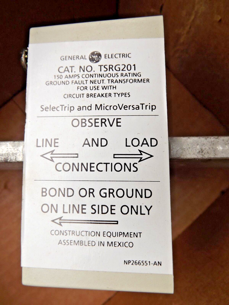 GENERAL ELECTRIC TSRG201 Neutral current sensor