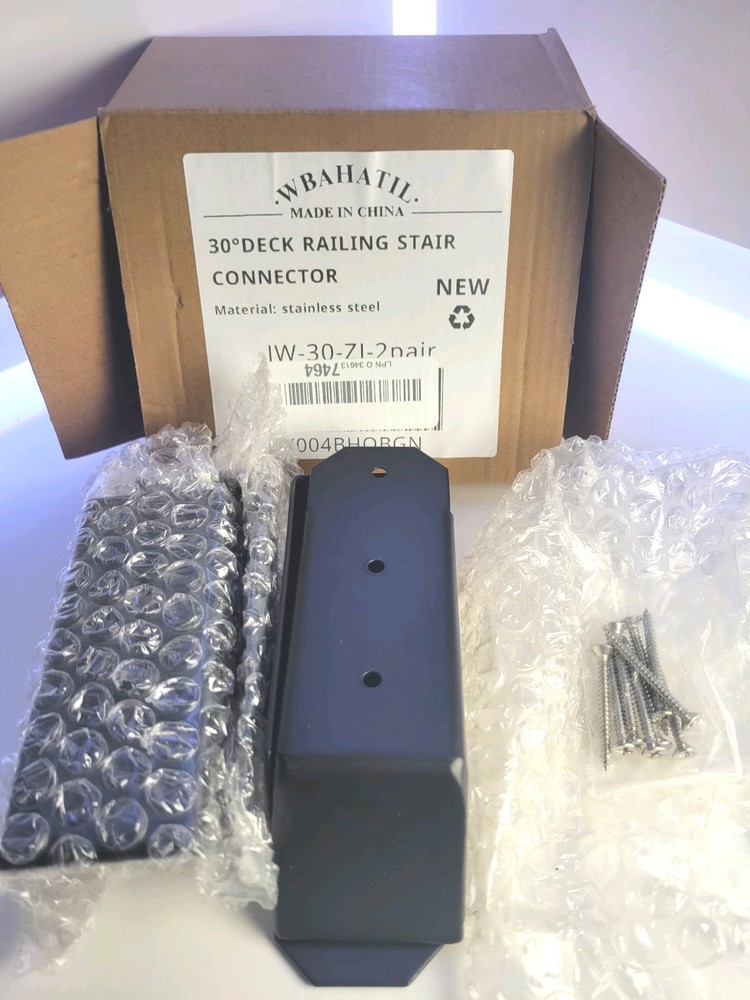 30° WBAHATIL Deck Railing Stair Connector
