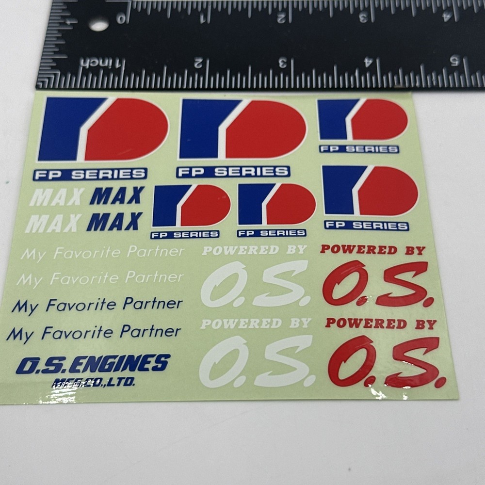 O.S Engine Stickers Sheet, O.S. FP Series