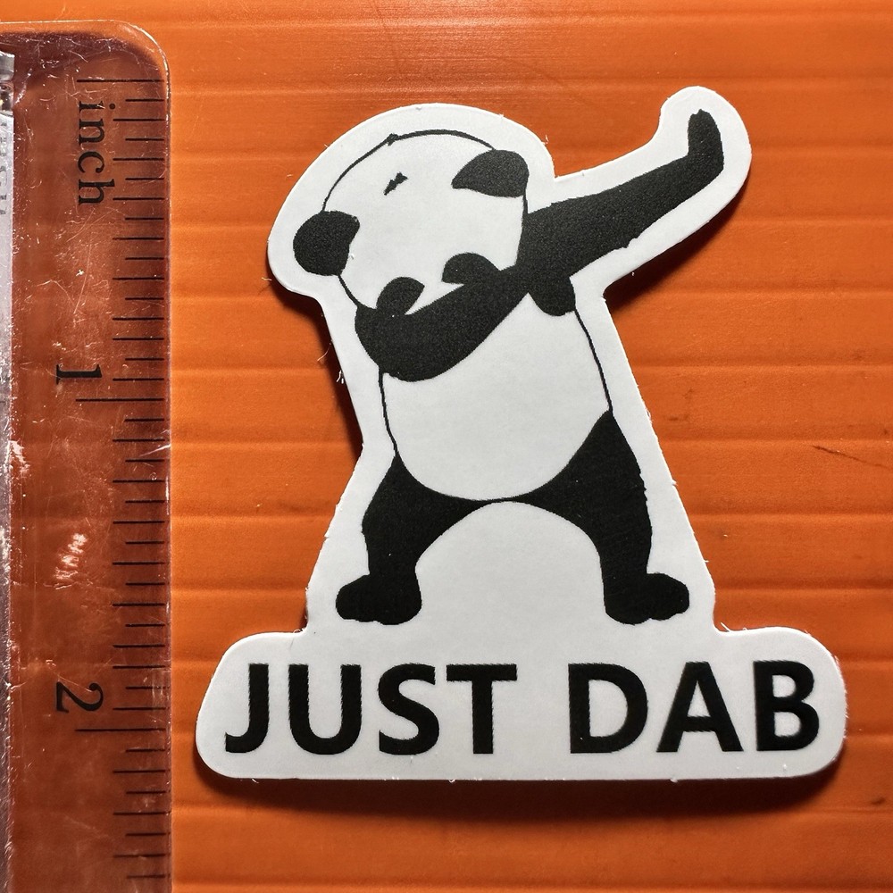 Panda Just Dab Sticker