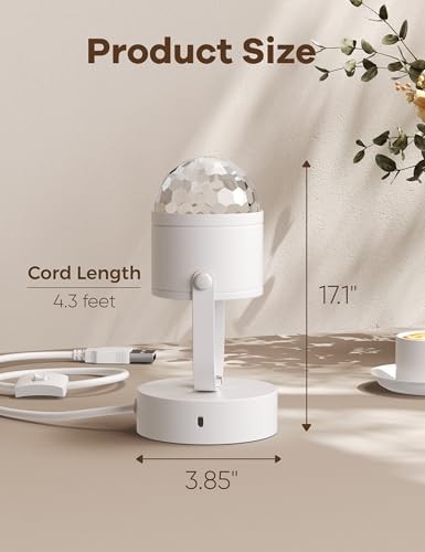 Plug in Dynamic Ocean Wave Table Lamp Water Ripple Night Light Modern