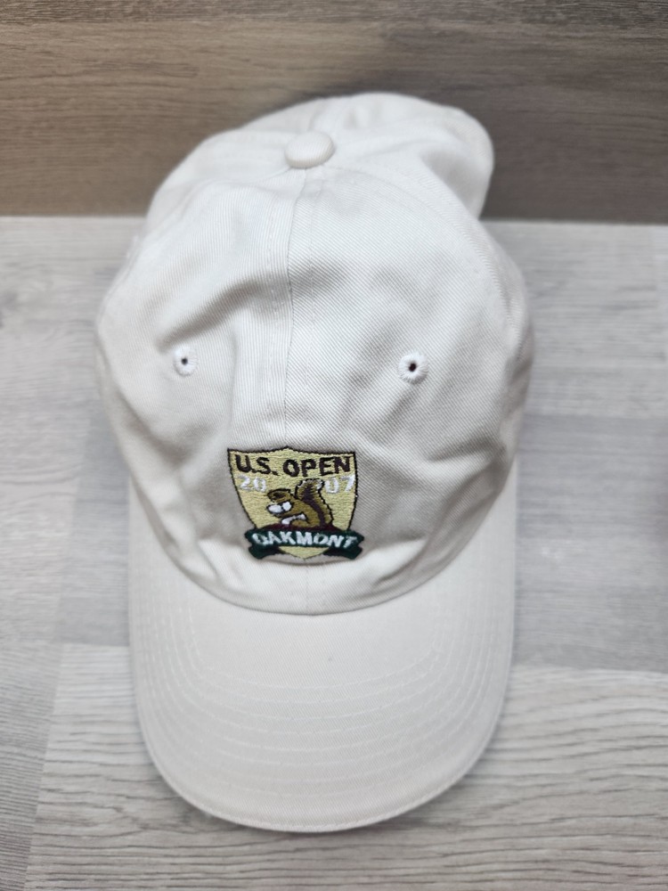 US Open Oakmont Adjustable Hat 2007 (Grey/Tan) *CLEAN* Nice Condition Adjustable