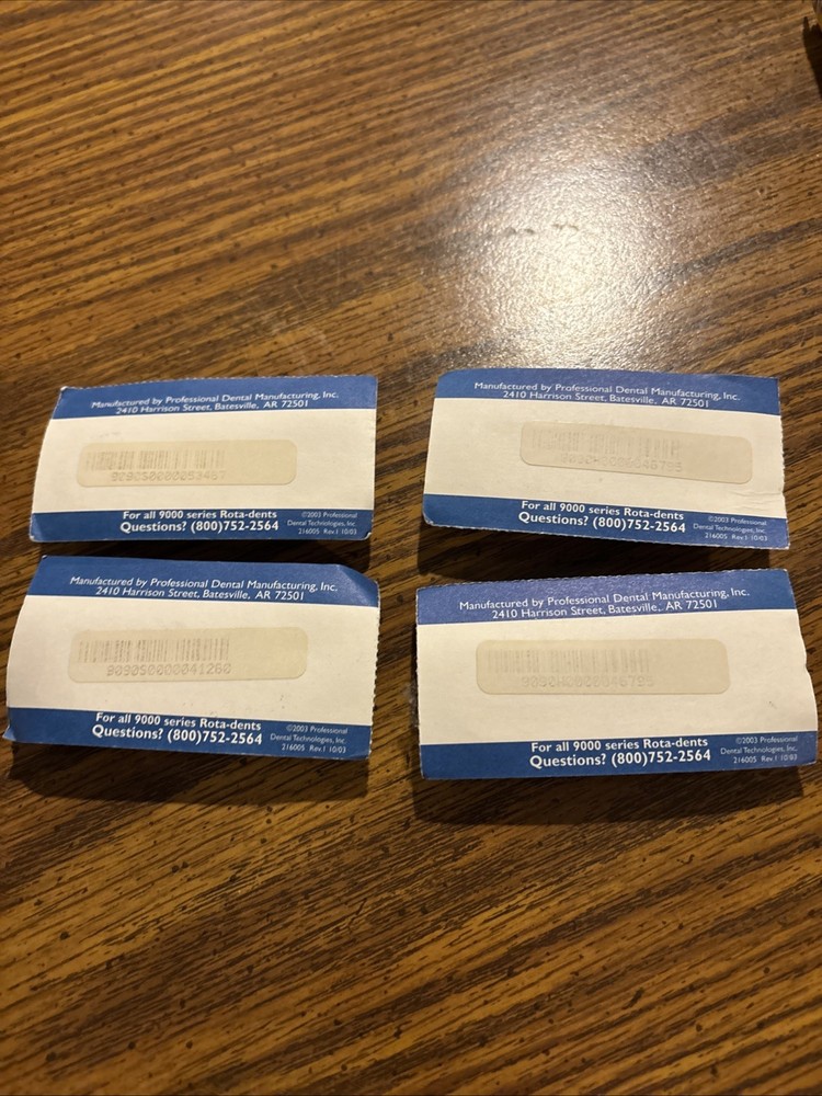 Rita-dent One Step Replacement Brush Head Lot Of 4