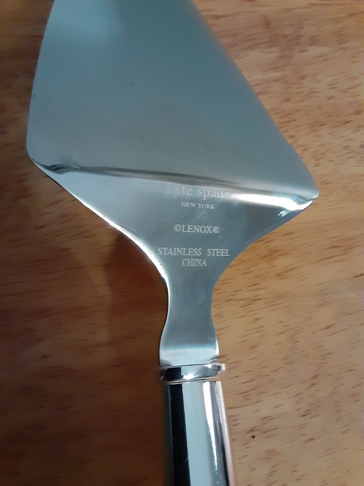 Kate Spade Lenox Darling Point Mr & Mrs Silverplate Cake Server only