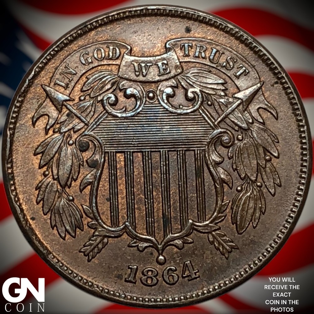 1864 2 Cent Piece Y6195