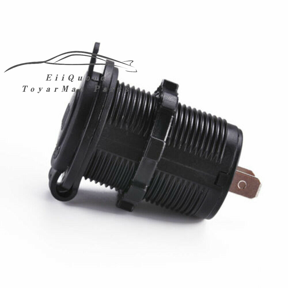 12V Waterproof Car Cigarette Lighter Socket Outlet Charger Power Adapter Plug