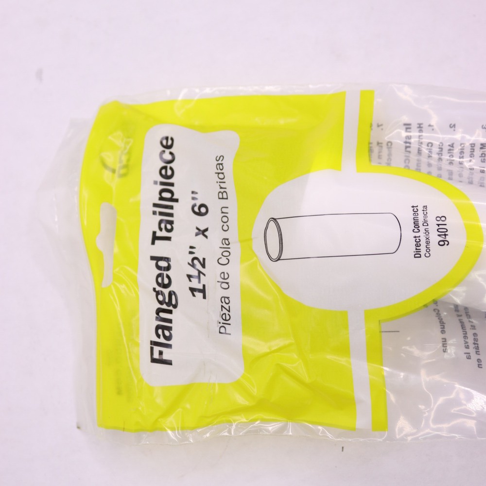 Danco Flanged Tailpiece White 1-1/2" x 6" 94018