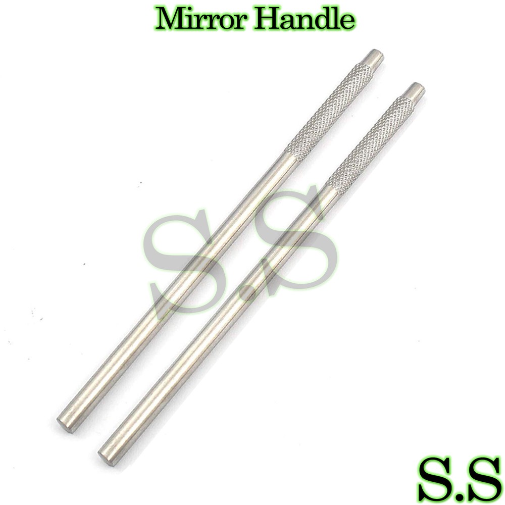 2 Pieces Dental Mirror Handle Dental Instruments