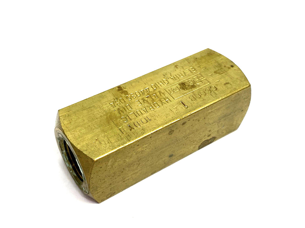 Parker C600B Inline Colorflow Hydraulic Check Valve 2000psi