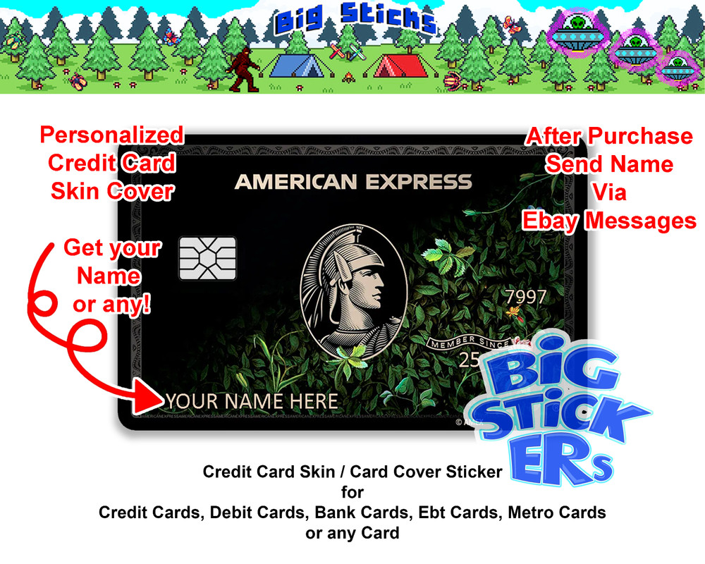 Ameriican Expresss Floral AMEXX Credit Card SMART Sticker Skin Wrap