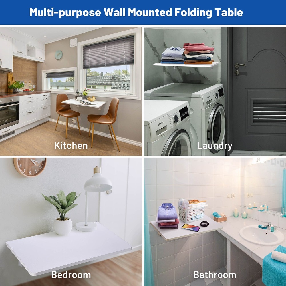 24"x16" Wall Mounted Floating Desk Desktop