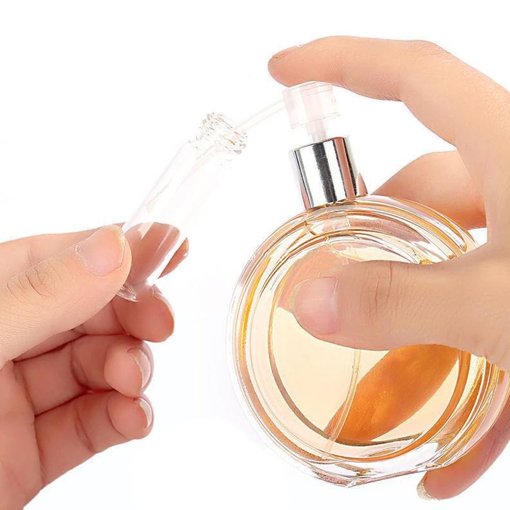 Arvintas 30 PCS Mini Perfume Refillable Bottle Pump Transfer Tool Transparent