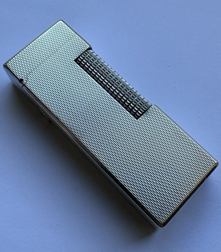 Dunhill Silver ‘Barley’ Rollagas Lighter- Fully Overhauled