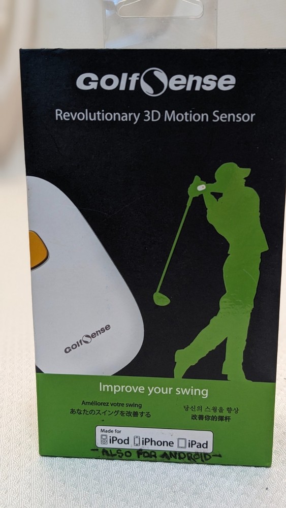 Golf Precise motion sensor correct your swing, analyzes records easy to use 3D