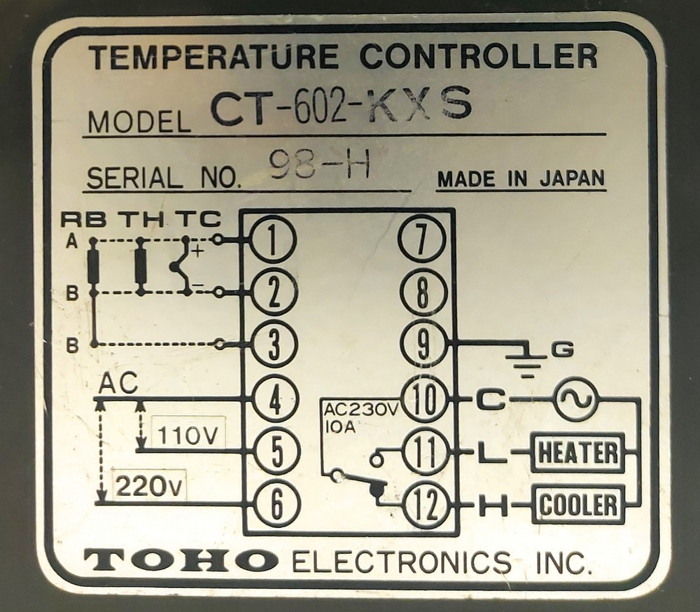 TOHO ELECTRONICS CT-602-KXS Temperature Controller