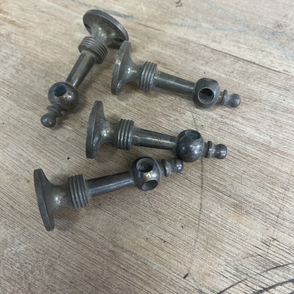 19ThC Brass Gallery Posts Rare