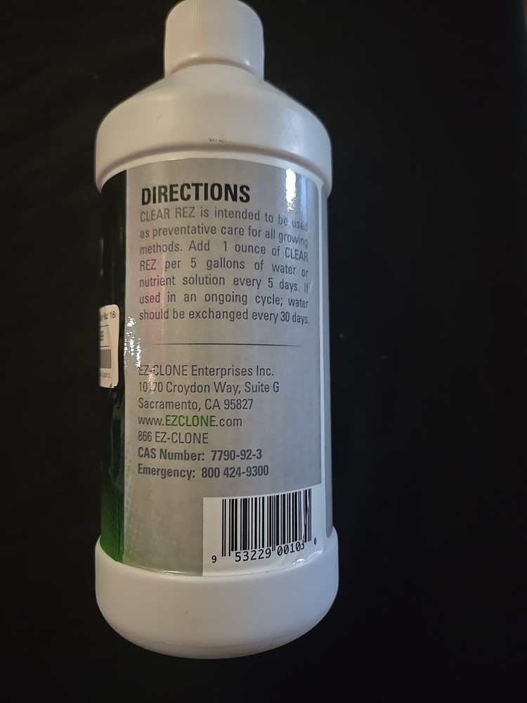 EZ-CLONE Clear Rez Solution for Plant Cloning 16-Ounce