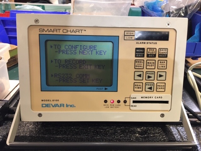 Devar 8100 Smart Chart Digital Process Data Recorder - 8 Channels