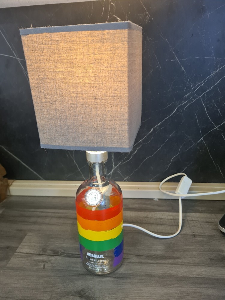 Absolut Vodka Pride Bottle Lamp LIMITED EDITION - TAKING PRIDE IN DIVERSITY