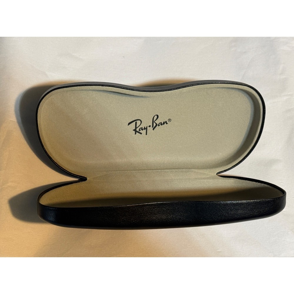 Ray-Ban Black Hard Sunglasses Case Clamshell Logo
