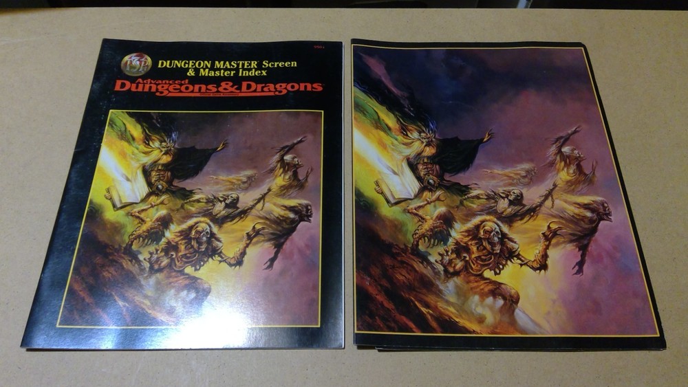 Advanced Dungeons & Dragons Dungeon Master Screen & Master Index 9504 W/SCREEN!