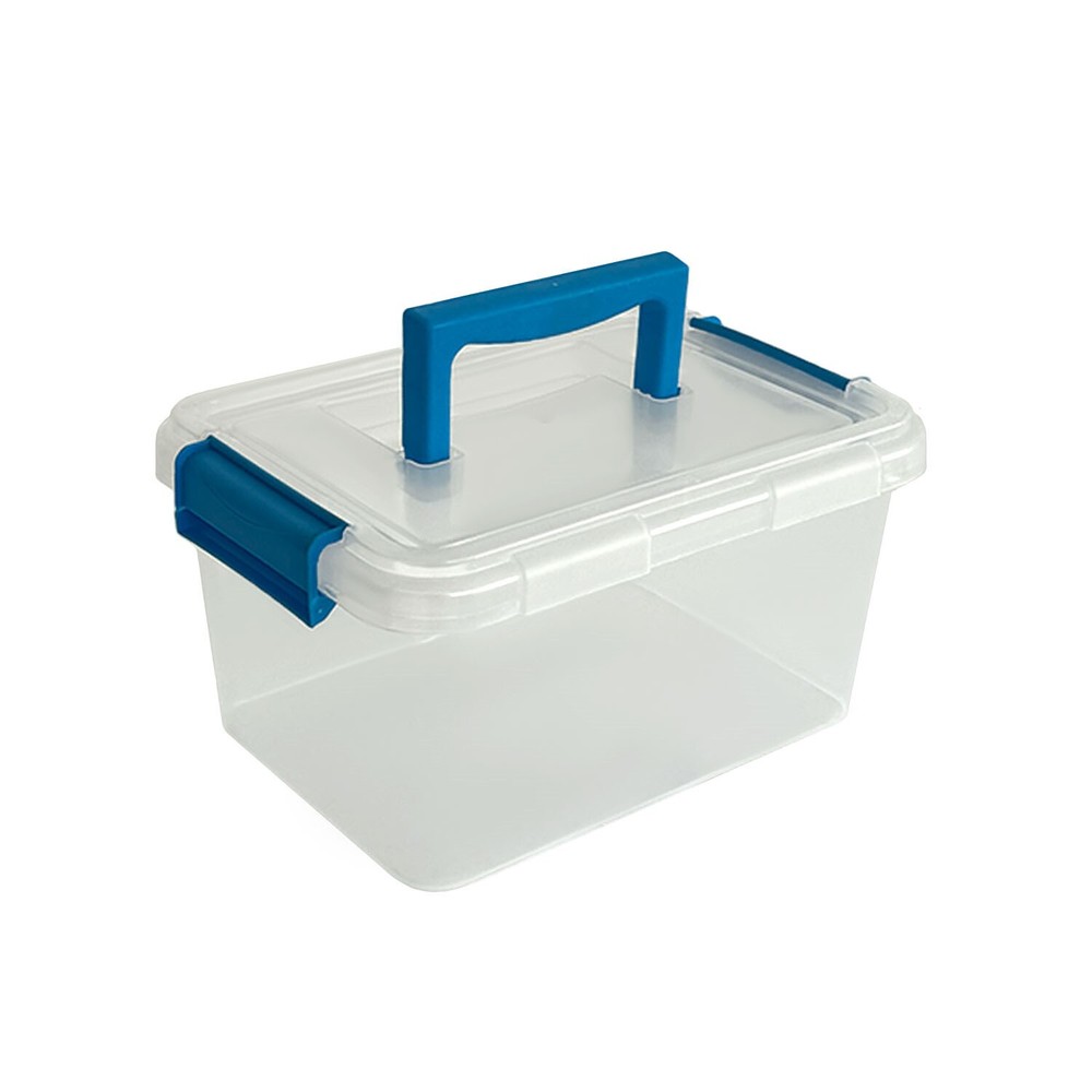3.5L Clippy Plastic Storage Box Lid and Handle Kitchen Home Office Container